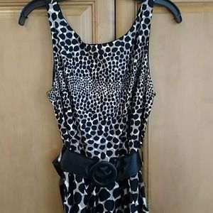 NWOT Leopard Print Belted Dress